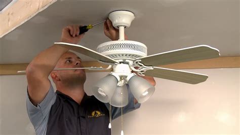 replacing ceiling fan with metal